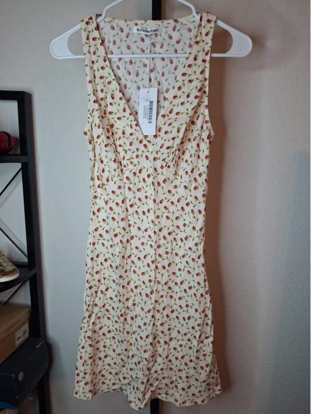 Reformation Calix Dress in Madison Sleeveless Mini-length Dress NWT size XS